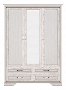 Шкаф 3-х дверный Стилиус зеркальный, лиственница сибирская 