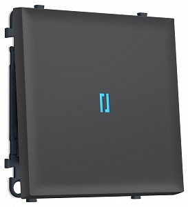 Выключатель одноклавишный с подсветкой без рамки MS MS902020