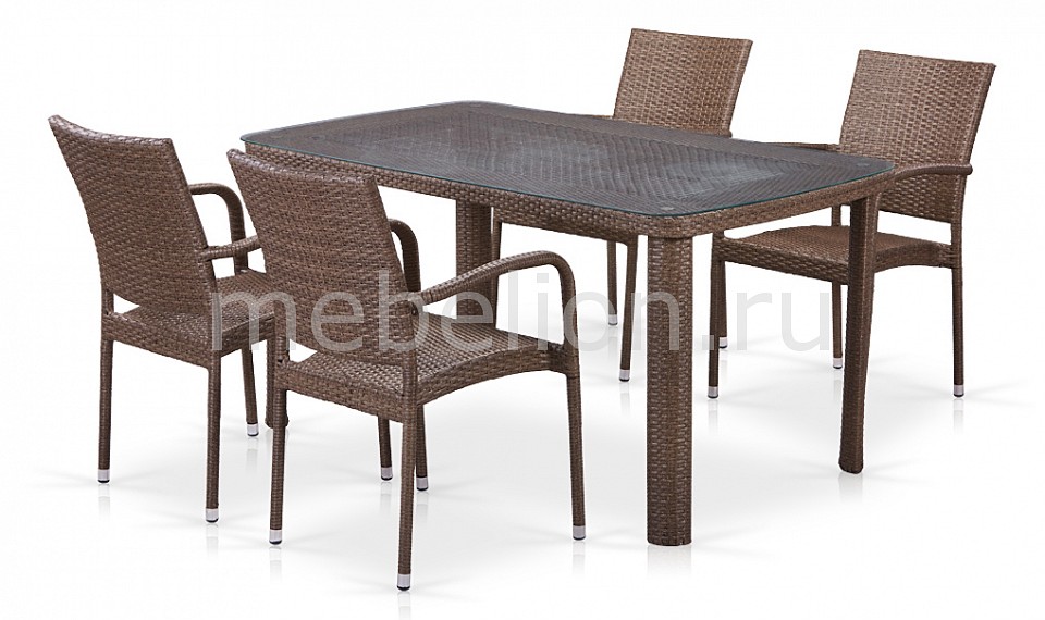 

Набор уличный T51A/Y376-W773-150x85 4Pcs Brown, T51A/Y376-W773-150x85 4Pcs Brown