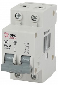 Автоматический выключатель 2P ВА 47-29 SIMPLE-mod-18