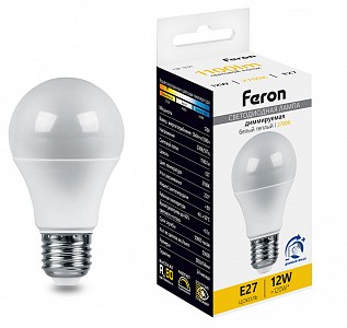 Лампа светодиодная [LED] Feron E27 12W 2700K