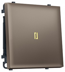 Выключатель одноклавишный с подсветкой без рамки MS MS632010
