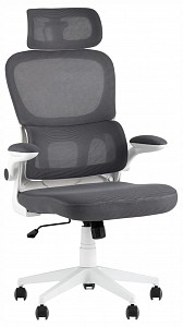 Кресло TopChairs Airone Expert, серый, сетка, текстиль