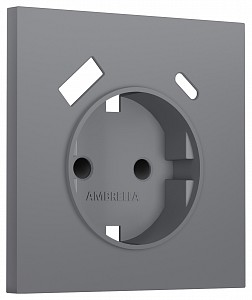 Накладка для розетки с заземлением и со шторками и 2хUSB type A и C SIGMA SP8700
