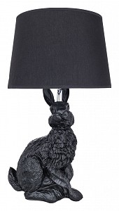 Интерьерная настольная лампа  Izar черная E27  (Италия)