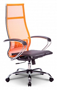Компьютерное кресло Комплект 7, оранжевый, черный, ткань