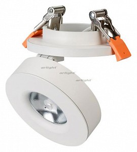Светодиодный светильник LGD-MONA-BUILT-R100-12W White5000 (WH, 24 deg) Arlight (Россия)