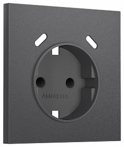 Накладка для розетки с заземлением и со шторками и 2хUSB type C SIGMA SP6605