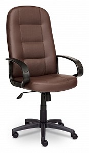 Кресло офисное Devon, коричневый, искусственная кожа с перфорированными вставками