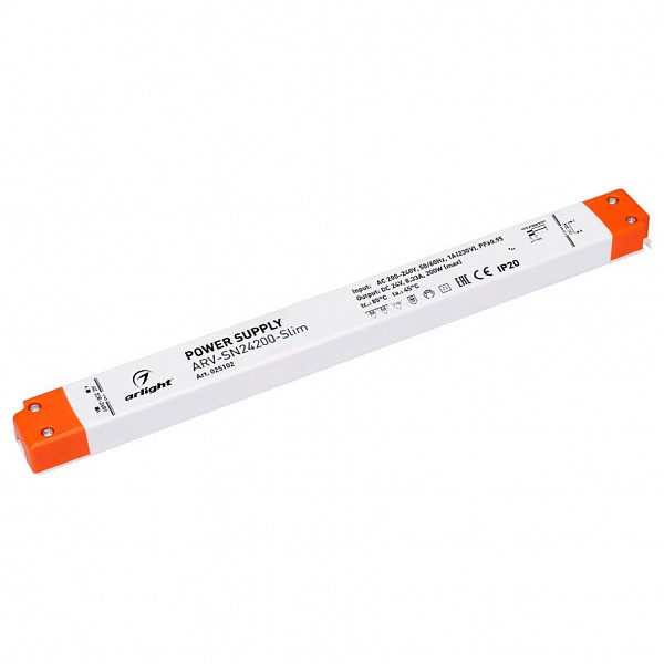 

Блок питания 24В 200Вт ARV-SN24200-Slim (24V, 8.33A, 200W, PFC), 24В 200Вт ARV-SN24200-Slim (24V, 8.33A, 200W, PFC)