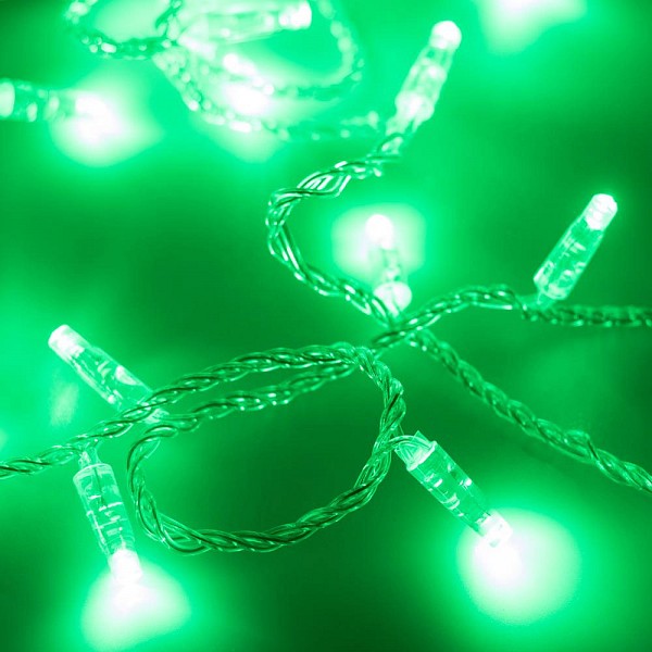 фото Гирлянда нить [10 м] String ARD-STRING-CLASSIC-10000-CLEAR-100LED-STD GREEN (230V, 7W) Arlight