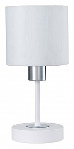 Настольная лампа декоративная Denver 1109/1 White/Silver