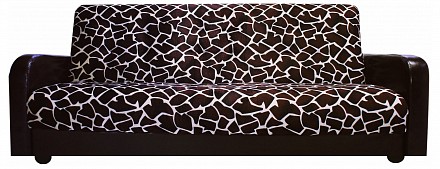 Прямой диван Жираф книжка, велюр, экокожа