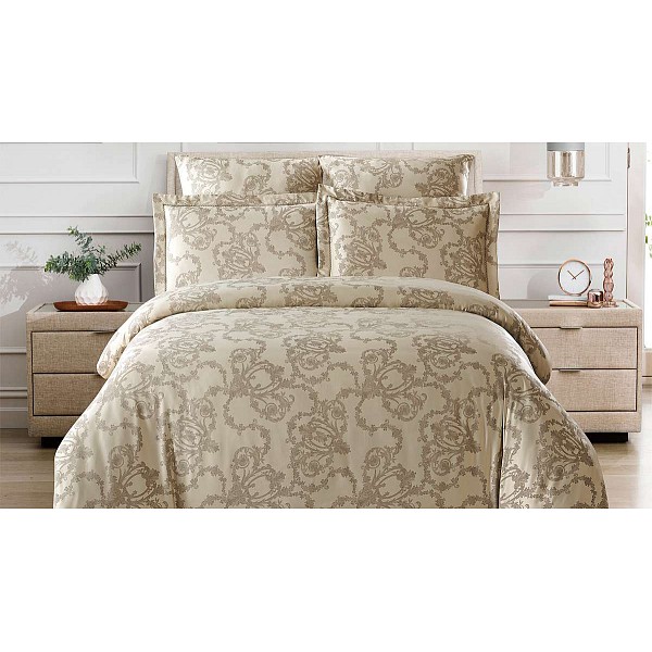 

Комплект двуспальный Tencel Jacquard, Tencel Jacquard, Бежевый