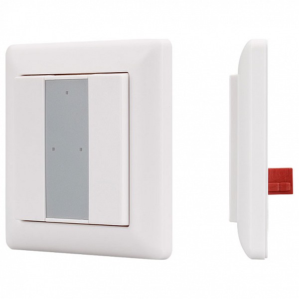 фото Панель-диммера клавишная накладная Knob SR-KN9551K2-UP White (KNX, DIM) Arlight