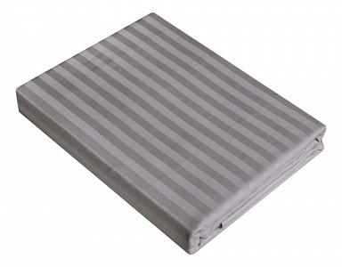 Простыня на резинке (180x200 см) Stripe Gray
