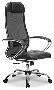 Компьютерное кресло МЕТТА-5(MPES), черный, сетка, экокожа