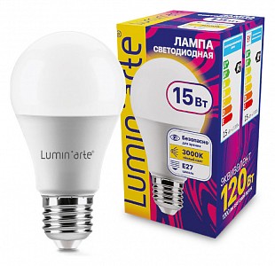 Лампа светодиодная [LED] Luminarte E27 15W 3000K