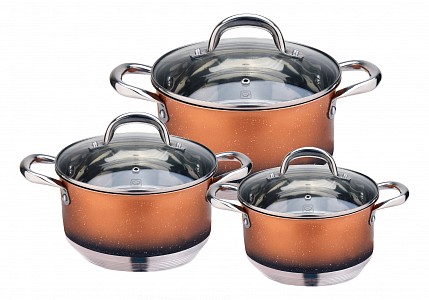 Набор посуды кухонной из 6 предметов MercuryHaus Flame MC-7088