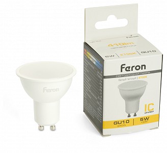 Лампа светодиодная [LED] Feron GU10 5W 2700K