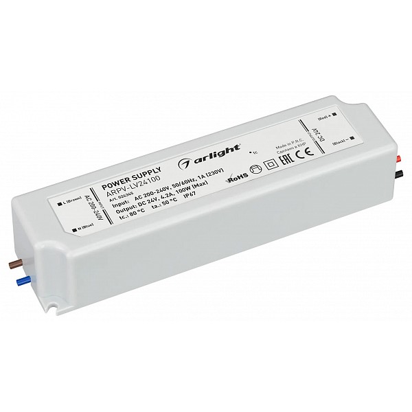 

Блок питания 24В 100Вт ARPV-LV24100 (24V, 4.2A, 100W), 24В 100Вт ARPV-LV24100 (24V, 4.2A, 100W)