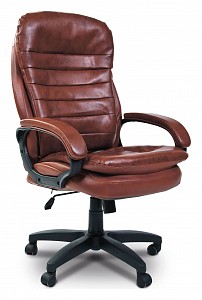 Кресло офисное 795, коричневый, экокожа