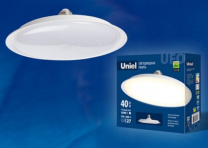 Лампа светодиодная [LED] Uniel E27 40W 3000K