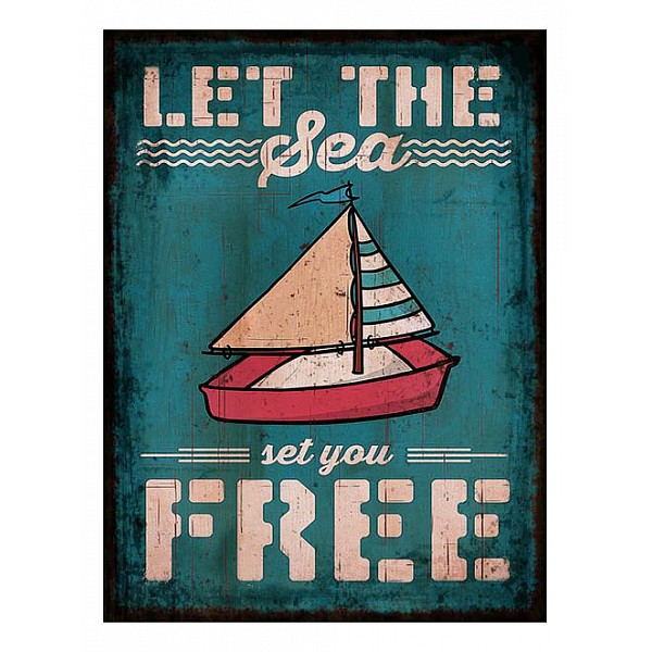 

Картина (70х90 см) Let the sea ME-105-121, (70х90 см) Let the sea ME-105-121, Бежевый;голубой