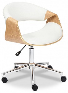 Кресло офисное Bend, белый, кожа искусственная