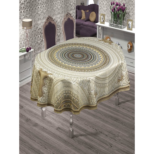 

Скатерть (160х220 см) Mandala Lux, Бежевый, (160х220 см) Mandala Lux