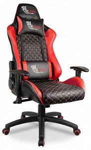 Геймерское кресло BX-3813, красный, черный, кожа искусственная