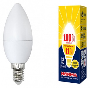 Лампа светодиодная [LED] Volpe E14 11W 3000K