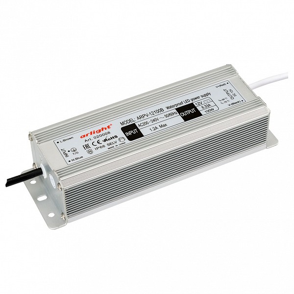 

Блок питания 12В 100Вт ARPV-12100-B (12V, 8.3A, 100W), 12В 100Вт ARPV-12100-B (12V, 8.3A, 100W)
