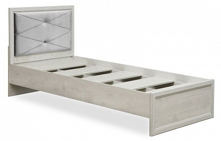 Кровать односпальная  бетон пайн белый   