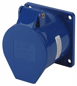 Розетка с заземлением  R(IN)-32-2P-PE-IP44