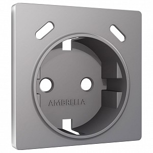 Накладка для розетки с заземлением и со шторками и 2хUSB type С ALFA AP5105