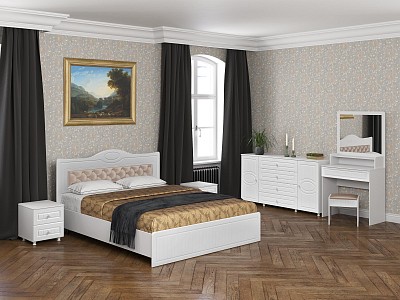 Кровать Монако  белый  