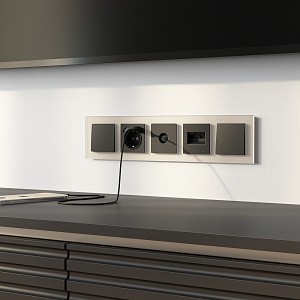 Рамка на 5 постов Senso шампань soft-touch W0053111