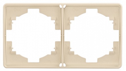 Рамка на 2 поста ROUND KR-78-0752-7