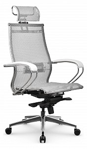 Кресло офисное S-2.051 MPES, белый, сетка, экокожа