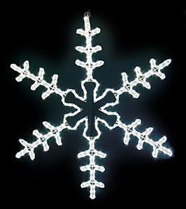 Панно световое [95x95 см] Большая Снежинка NN-501 501-333