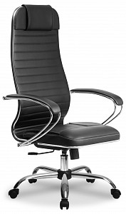 Кресло офисное МЕТТА-6(MPES), черный, экокожа
