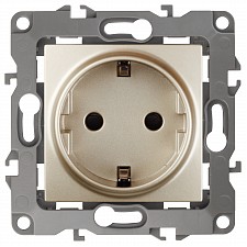 Розетка с заземлением, без рамки Эра 12 12-2001-04