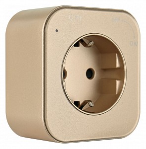 Розетка с заземлением на треке Am-track-sockets 380022TS/ES Gold