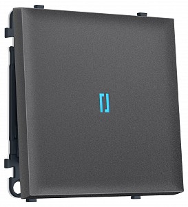 Выключатель самовозвратный одноклавишный с подсветкой, без рамки MS MS652060