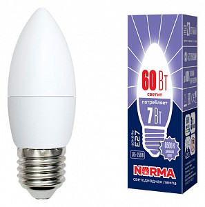 Лампа светодиодная [LED] Volpe E27 7W 6500K