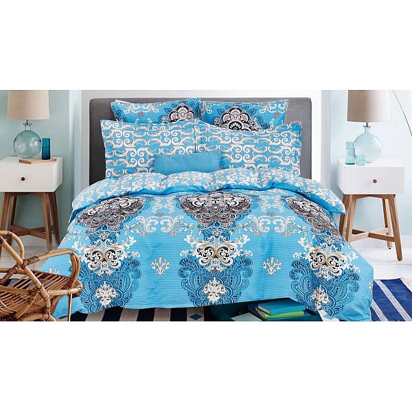 

Комплект семейный Satin lux, Голубой, Satin lux