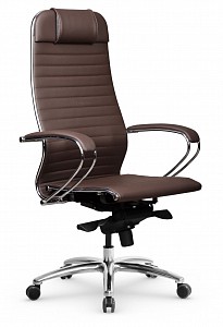 Кресло офисное KL-1.04, темно-коричневый, экокожа
