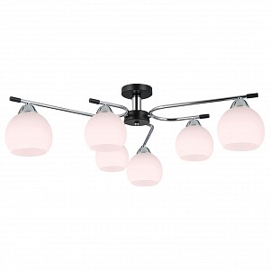 Люстра потолочная ILLUMICO LIBRA IL0638-6CSQ-24 CR BK LIBRA (Китай)