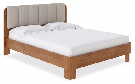Полутораспальная кровать Wood Home 2  антик с брашированием  